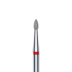 Staleks EXPERT 60 Punta Diamantata Gemma Appuntita Rosso Ø1.8mm